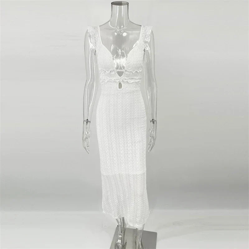 Vestido Feminino Longo de Tricot - Reina