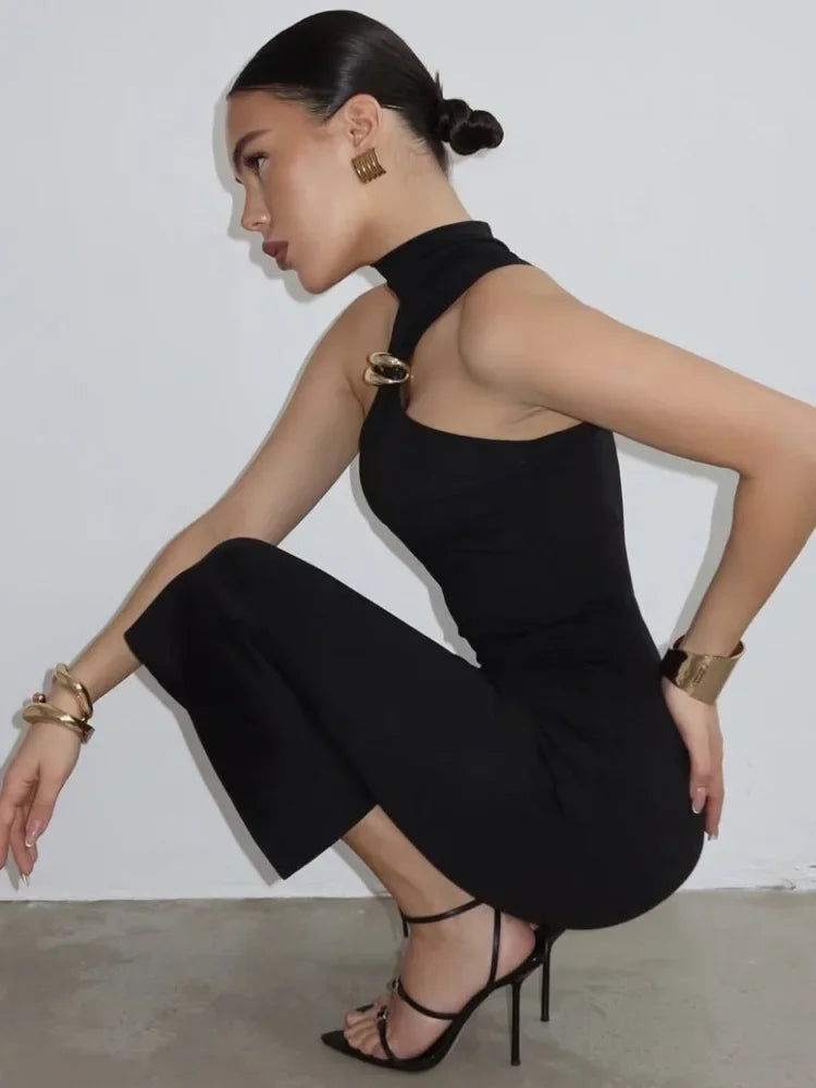 Vestido Longo sem Ombro com Malha Fina - Tessa