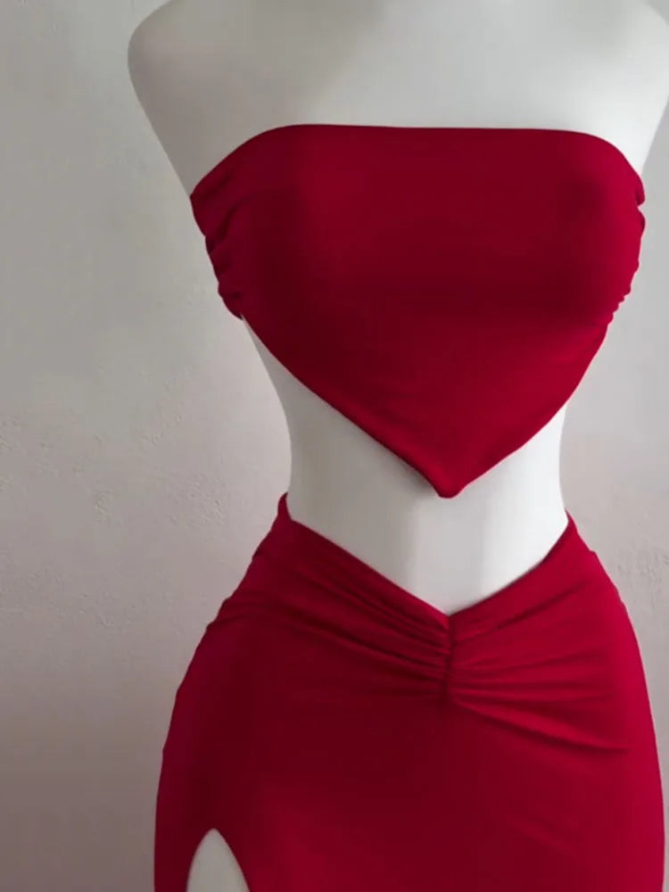 Vestido Midi sem Mangas Fashion - Maren