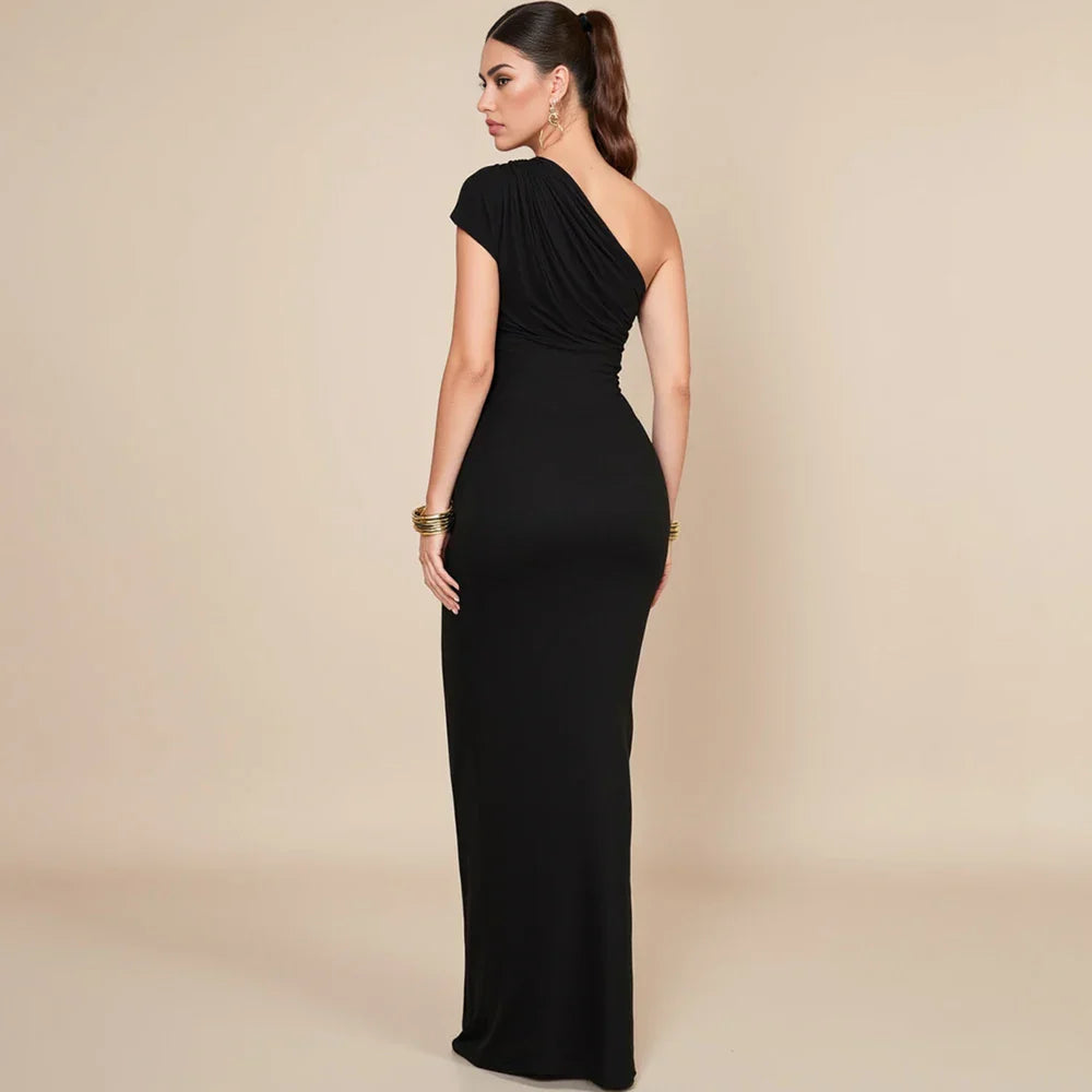 Vestido Longo Slim Elegante Sofisticado - Violetta