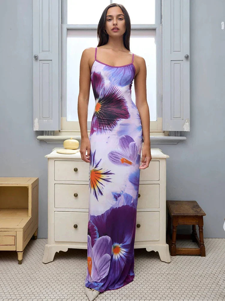 Vestido Longo Floral Leveza e Elegância Feminina - Estelle