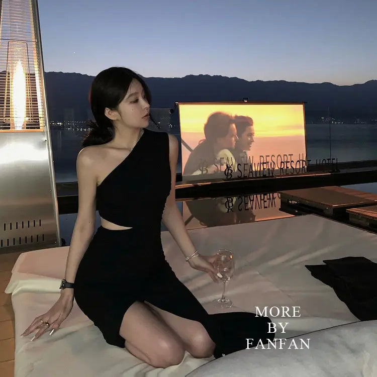 Vestido Longo Elegante com Cintura Alta Para Ocasiões Especiais - Sabella