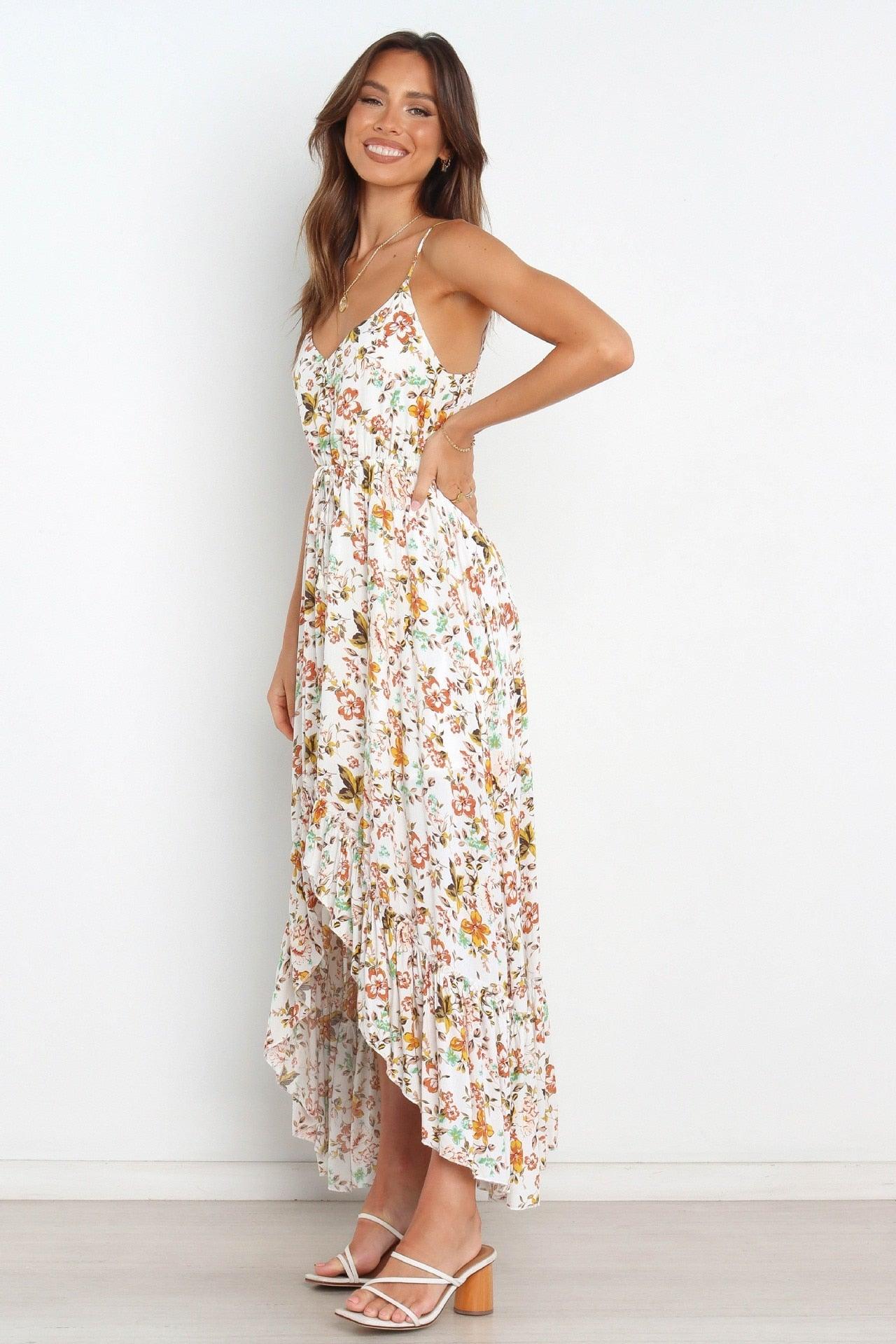 Vestido Feminino Floral Longo - Aloha