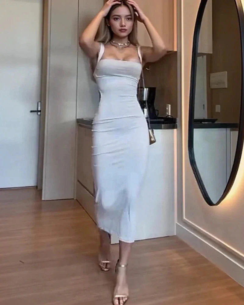 Vestido Longo Elegante para Festa sem Alças - Novara