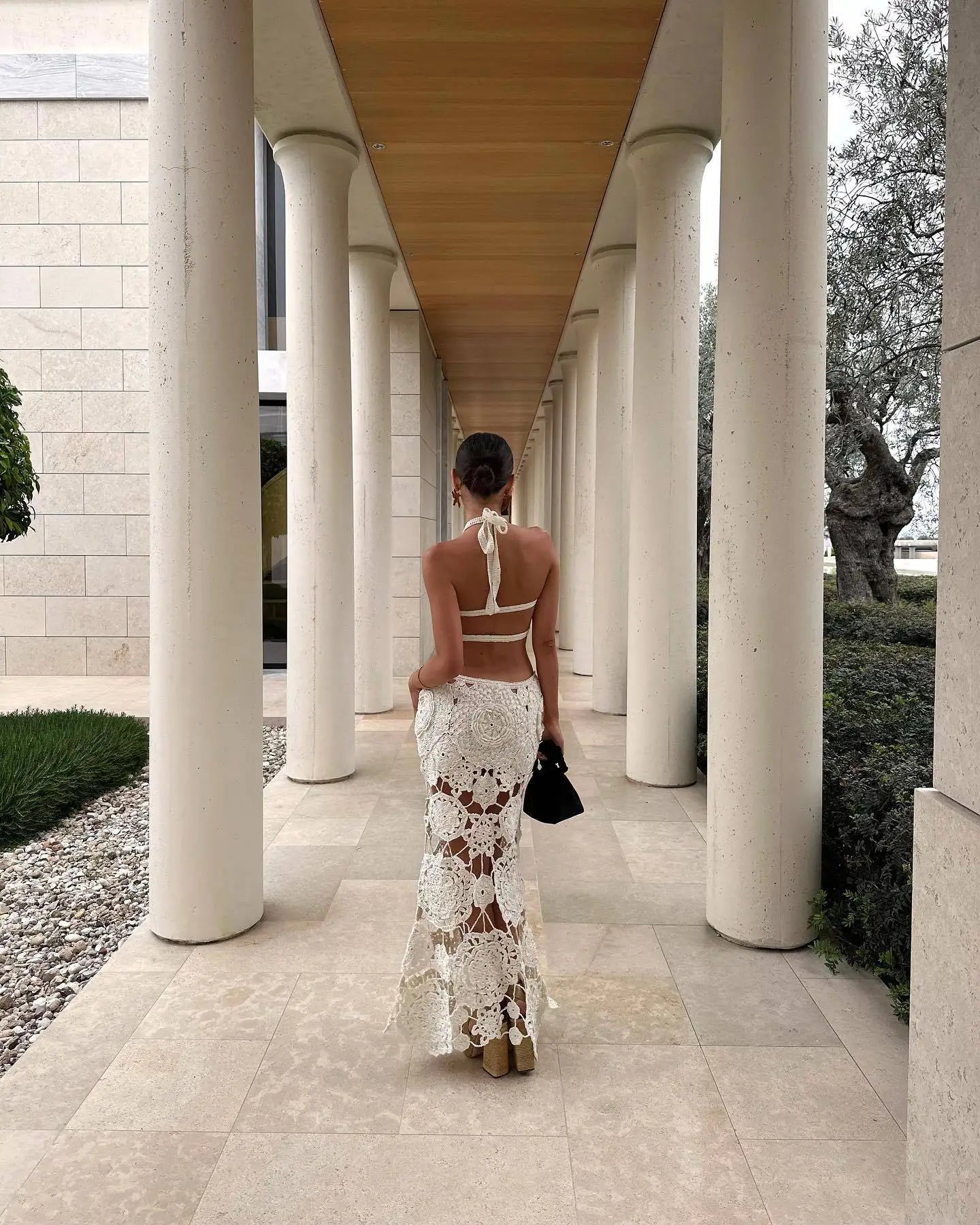 Vestido Longo sem Alças Tricot - Romilly