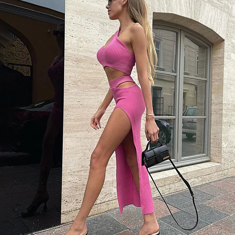 Vestido Midi Slim sem Mangas Elegante - Thora