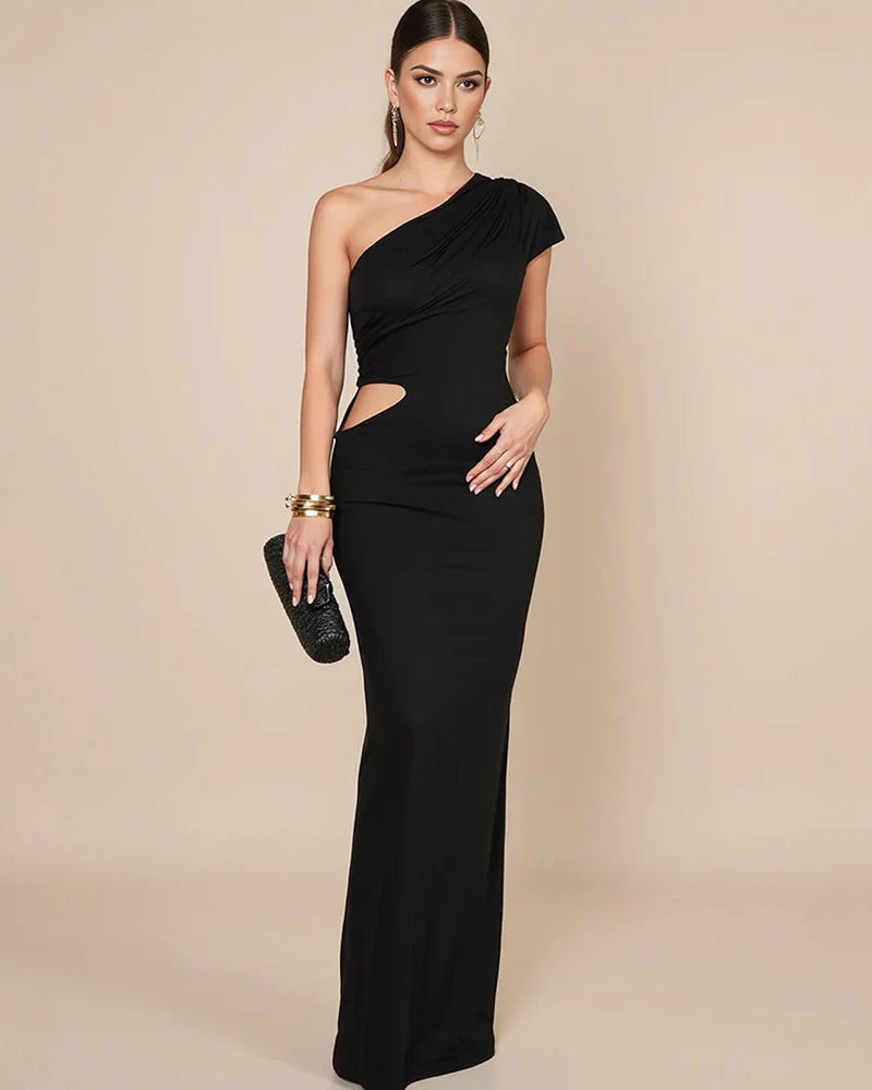 Vestido Longo Slim Elegante Sofisticado - Violetta