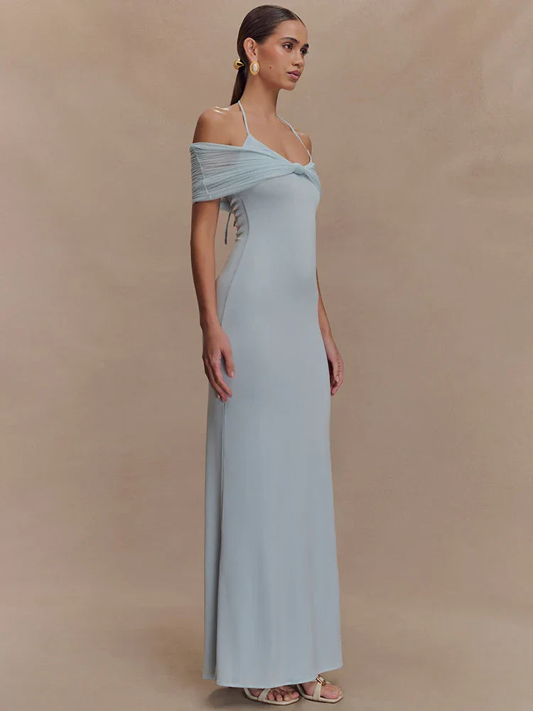 Vestido Longo Casual sem Mangas Sofisticado - Fenna