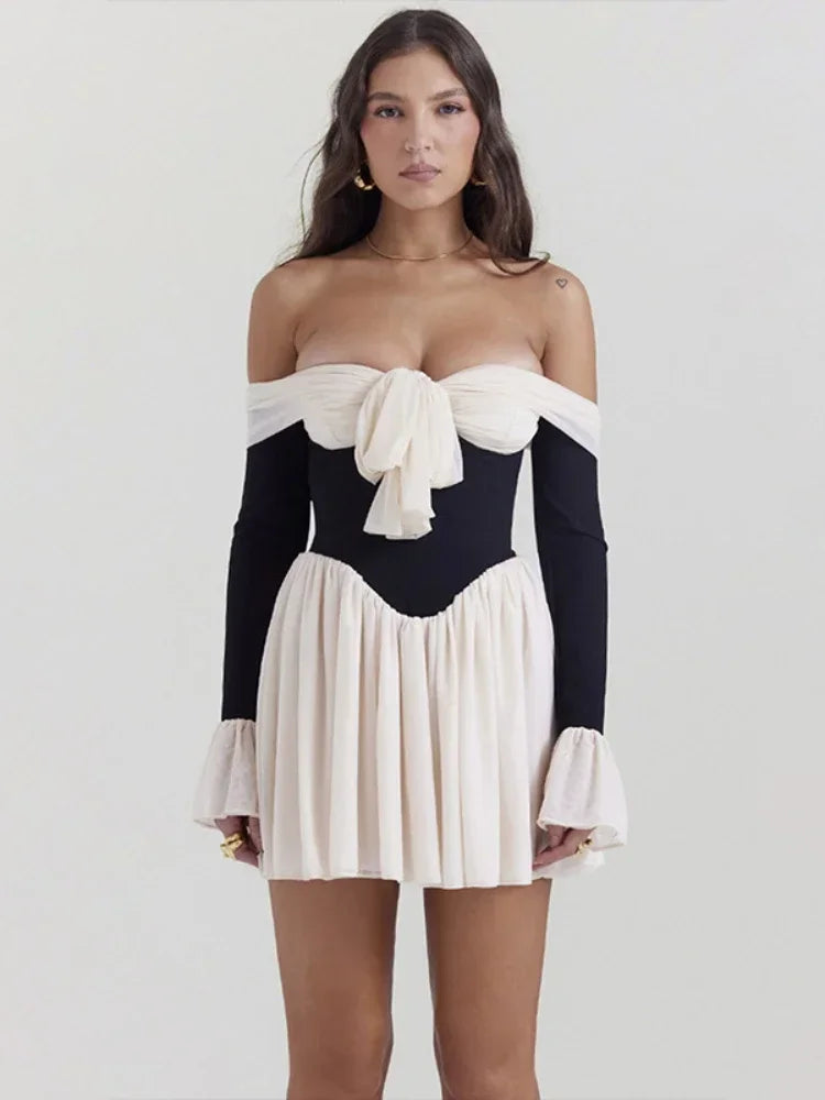 Vestido Curto de Renda Elegante - Freya