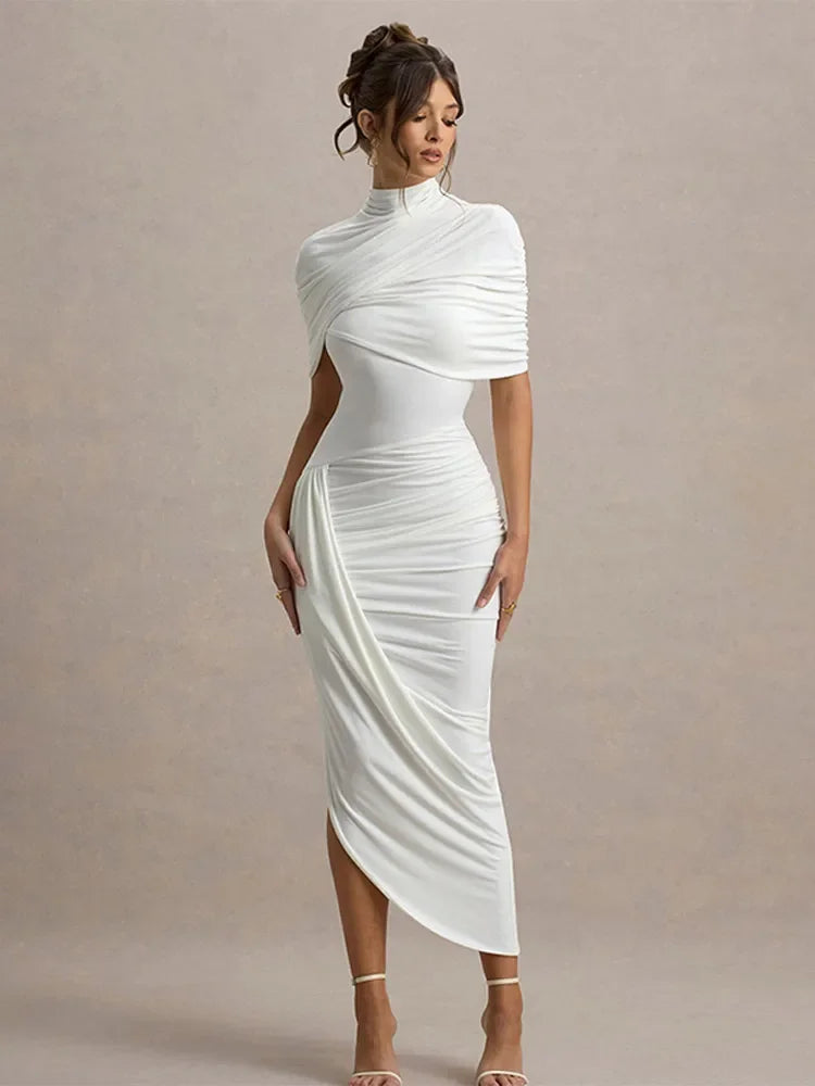 Vestido Longo Elegante Slim - Verena