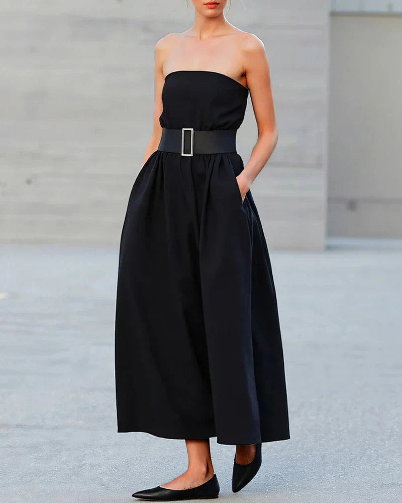 Vestido Longo Casual sem Mangas - Xena