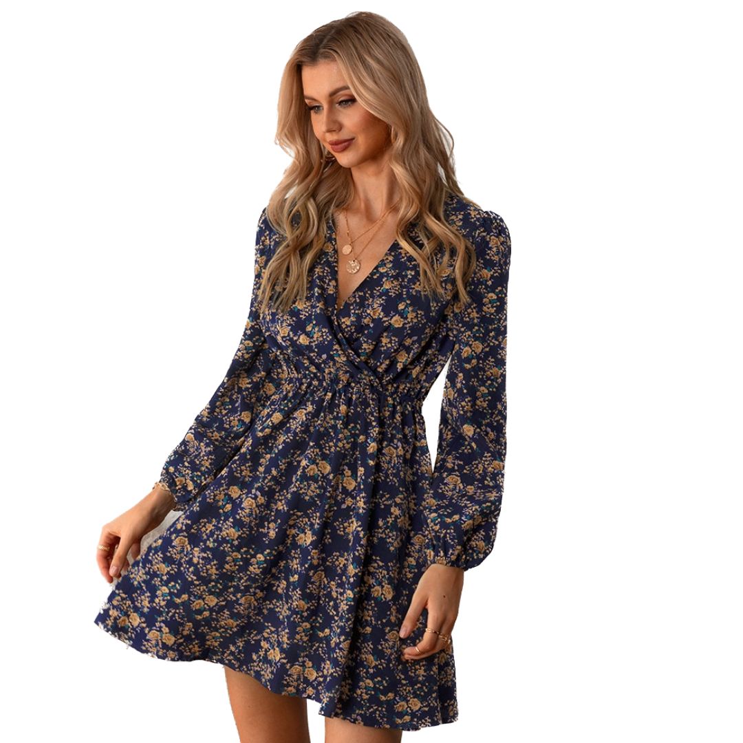 Vestido Feminino Midi Floral - Encanto Rústico