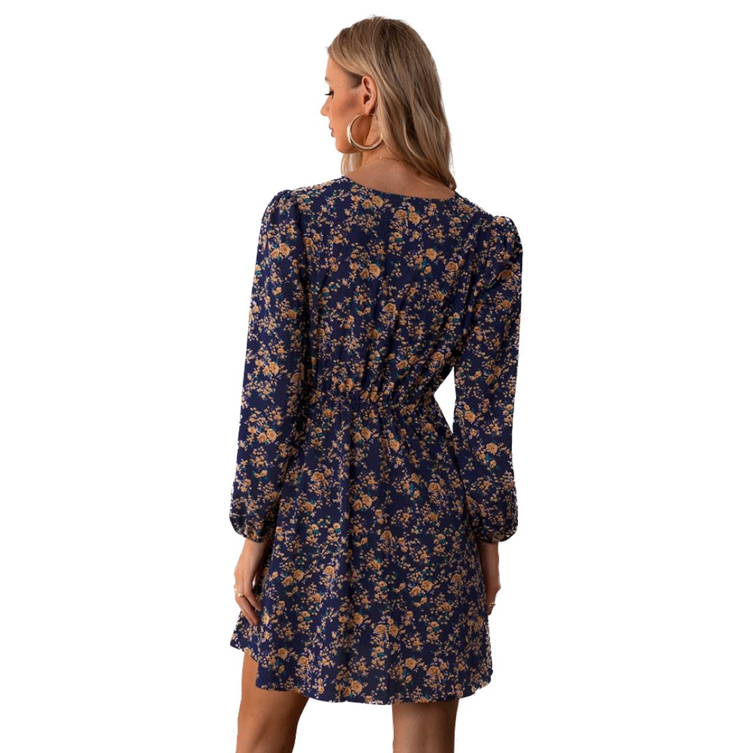 Vestido Feminino Midi Floral - Encanto Rústico