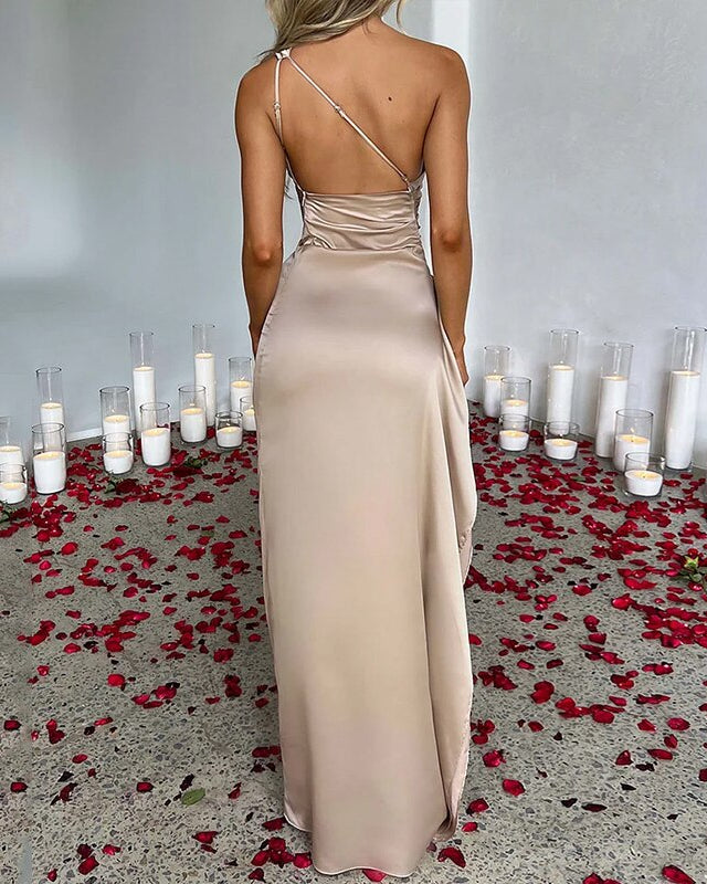 Vestido Feminino Fenda Toque Sofisticado e Conforto - Paola