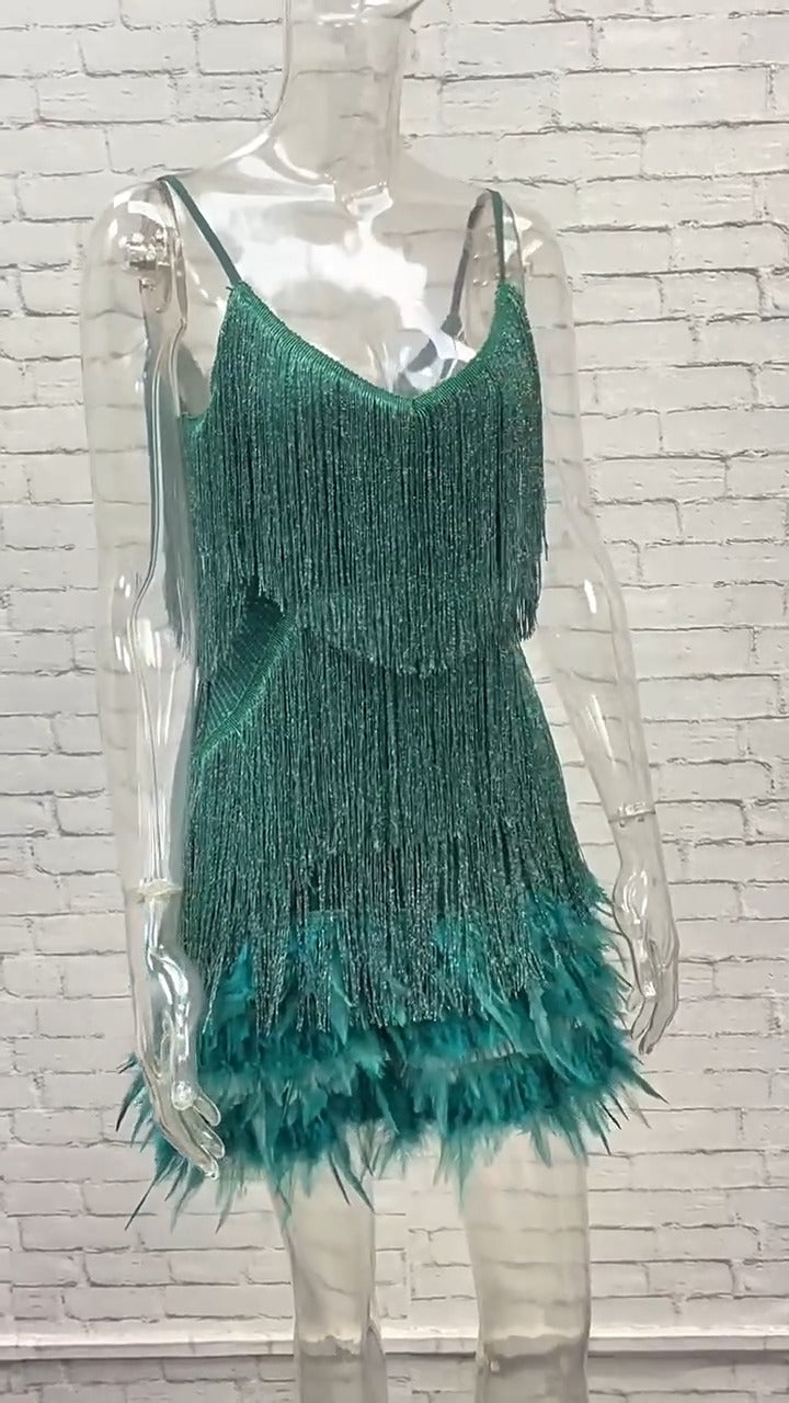 Vestido Feminino Com Franjina - Olivia