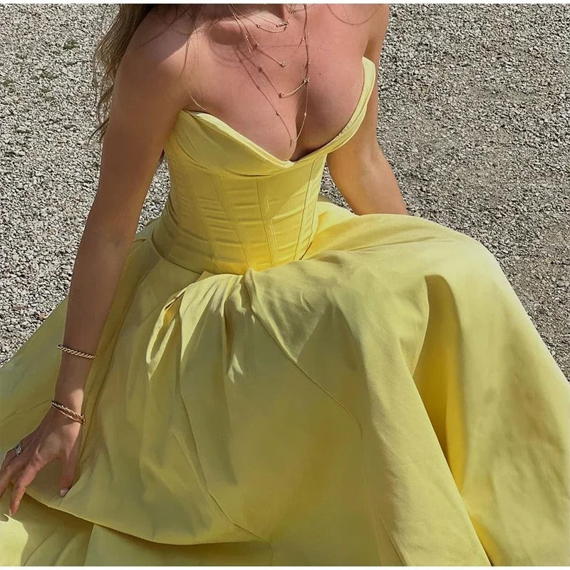 Vestido Longo Casual Elegante Premium - Tereza