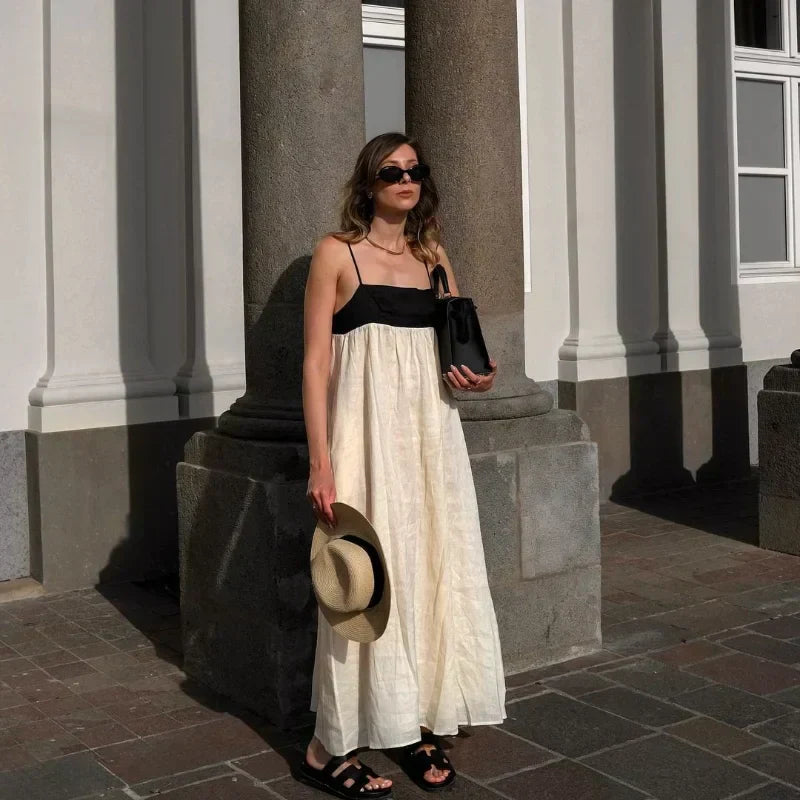 Vestido Feminino Longo Casual Clássico - Ash