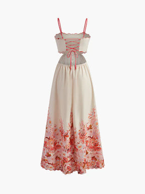 Vestido Feminino Midi com Decote Reto Floral - Chemical