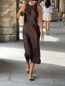 Vestido Feminino Longo com Fenda - Grécia