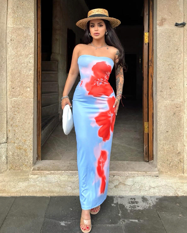 Vestido Feminino Longo Tomara que Caia Floral - Wave