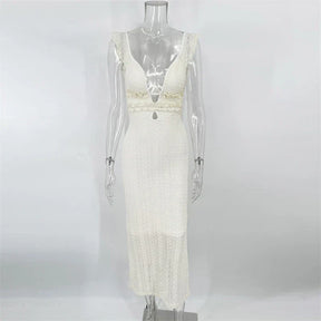 Vestido Feminino Longo de Tricot - Reina