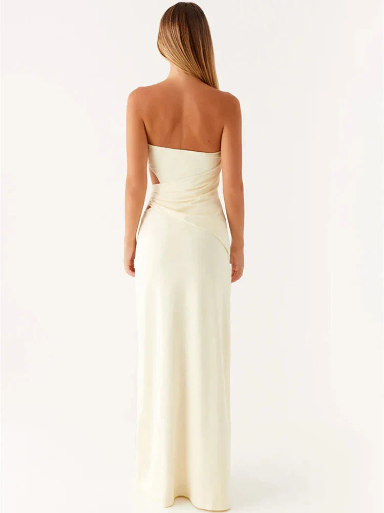 Vestido Longo Fashion sem Alças - Faustine