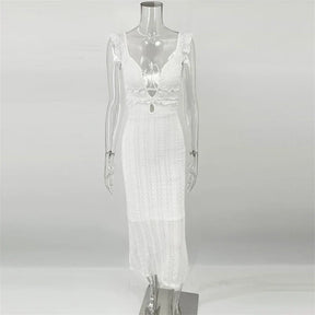 Vestido Feminino Longo de Tricot - Reina