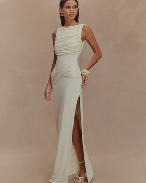 Vestido Longo Casual sem Mangas - Liora