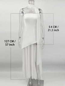 Vestido Longo sem Alças Elegante - Elspeth