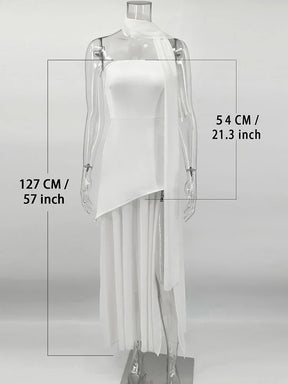 Vestido Longo sem Alças Elegante - Elspeth