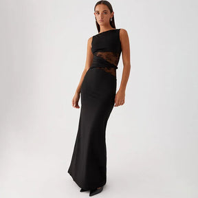 Vestido Longo sem Alças Elegante Sofisticado - Hannelore