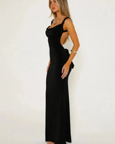 Vestido Longo Elegante sem Alças - Jessalyn