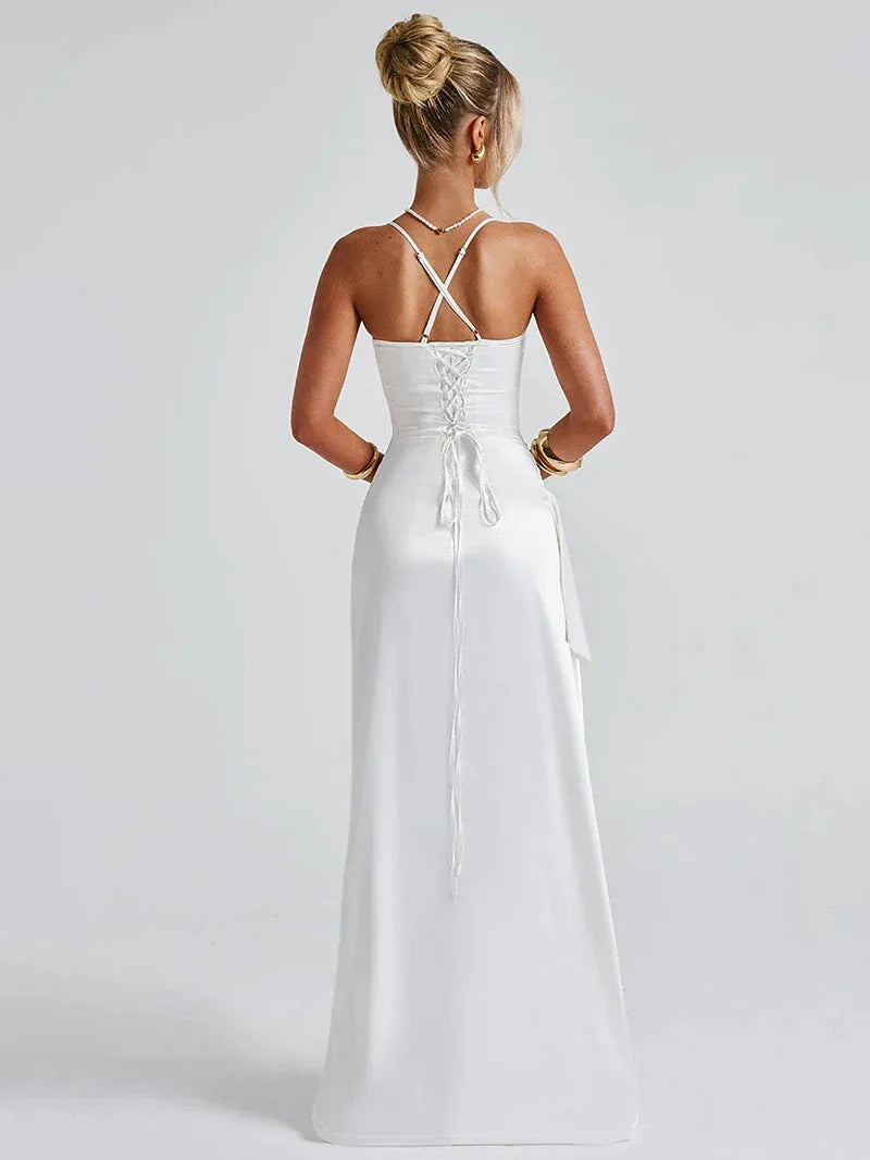 Vestido Longo Elegante sem Alças - Xiomara