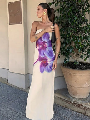Vestido Longo com Estampa Floral - Ursuline