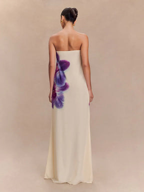 Vestido Longo com Estampa Floral - Ursuline