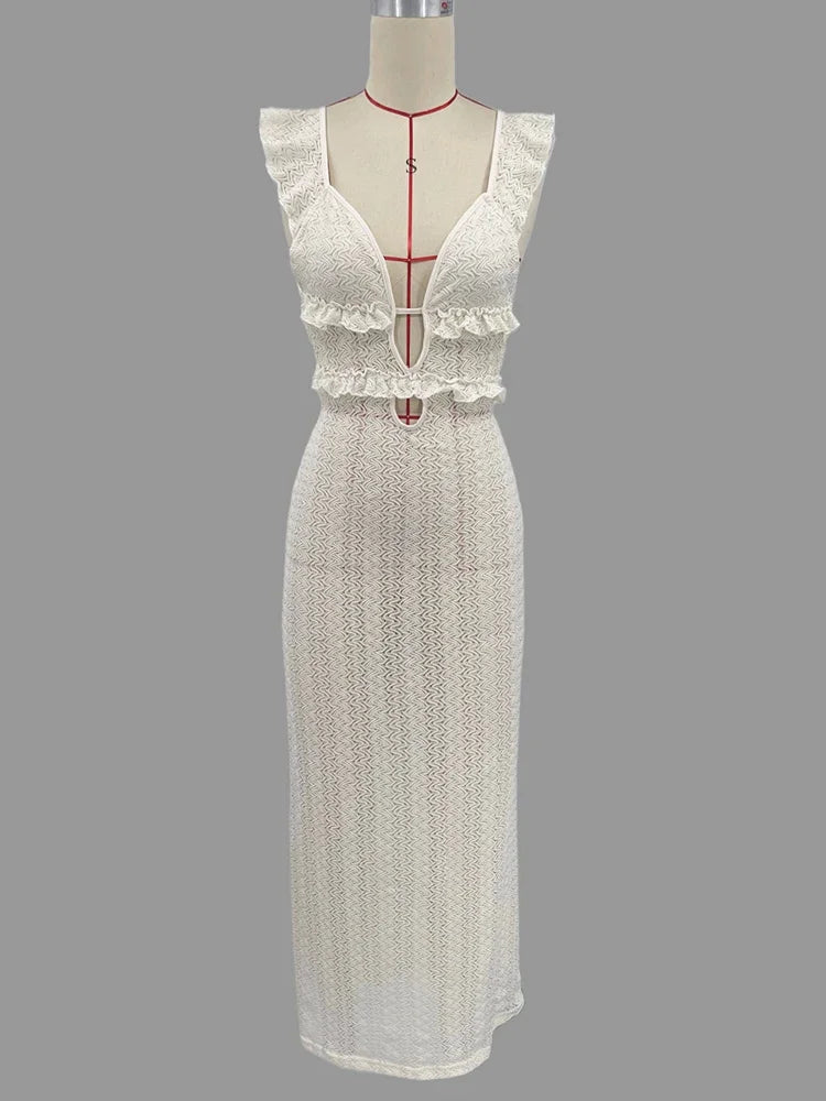 Vestido Feminino Longo de Tricot - Reina