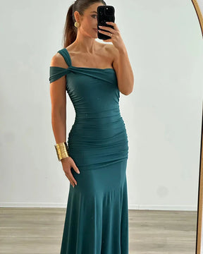 Vestido Longo Casual sem Mangas Sofisticado - Nerissa