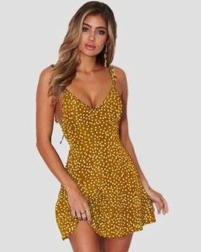 Vestido Feminino Casual sem Mangas - Liliana