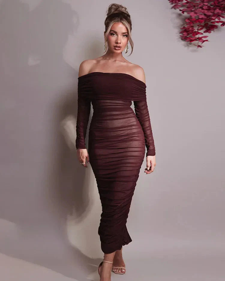 Vestido Feminino Longo Sexy Elegância para Ocasiões Especiais - Isla