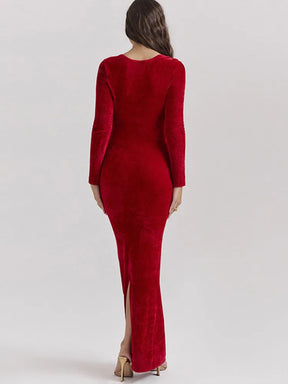 Vestido Longo Decote em V Isadora - PRIME