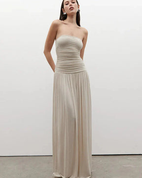 Vestido Longo sem Alças Casual - Mireille