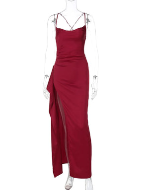 Vestido Longo Elegante sem Alças - Xiomara