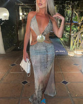 Vestido Vintage Feminino Modelo Longo Atemporal - Gabrielle