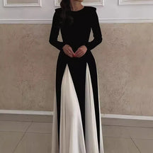 Vestido Longo Slim com Manga Comprida - Willow