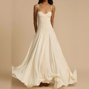 Vestido Longo sem Alças Casual - Olwen