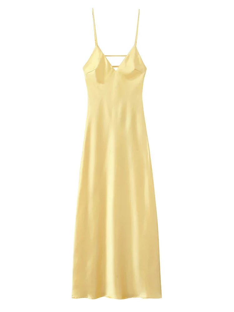 Vestido Longo Elegante Slim - Verena