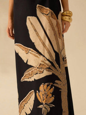 Vestido Longo Casual com Estampa Floral - Talia