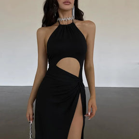 Vestido Longo sem Mangas Elegante - Ysella