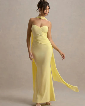 Vestido Longo Elegante sem Mangas Norah - PRIME