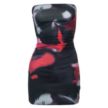 Vestido Curto Elegante com Estampa Floral - Seraphine